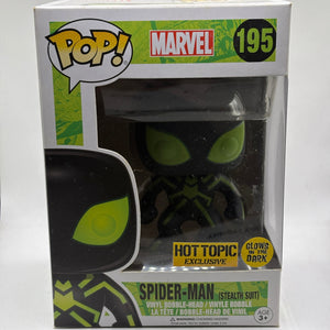 Funko POP! Marvel #195 Spider-Man (Stealth Suit) Hot Topic Exclusive Glow product image