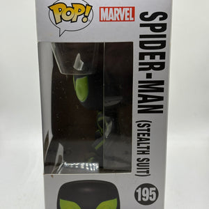 Funko POP! Marvel #195 Spider-Man (Stealth Suit) Hot Topic Exclusive Glow image 2
