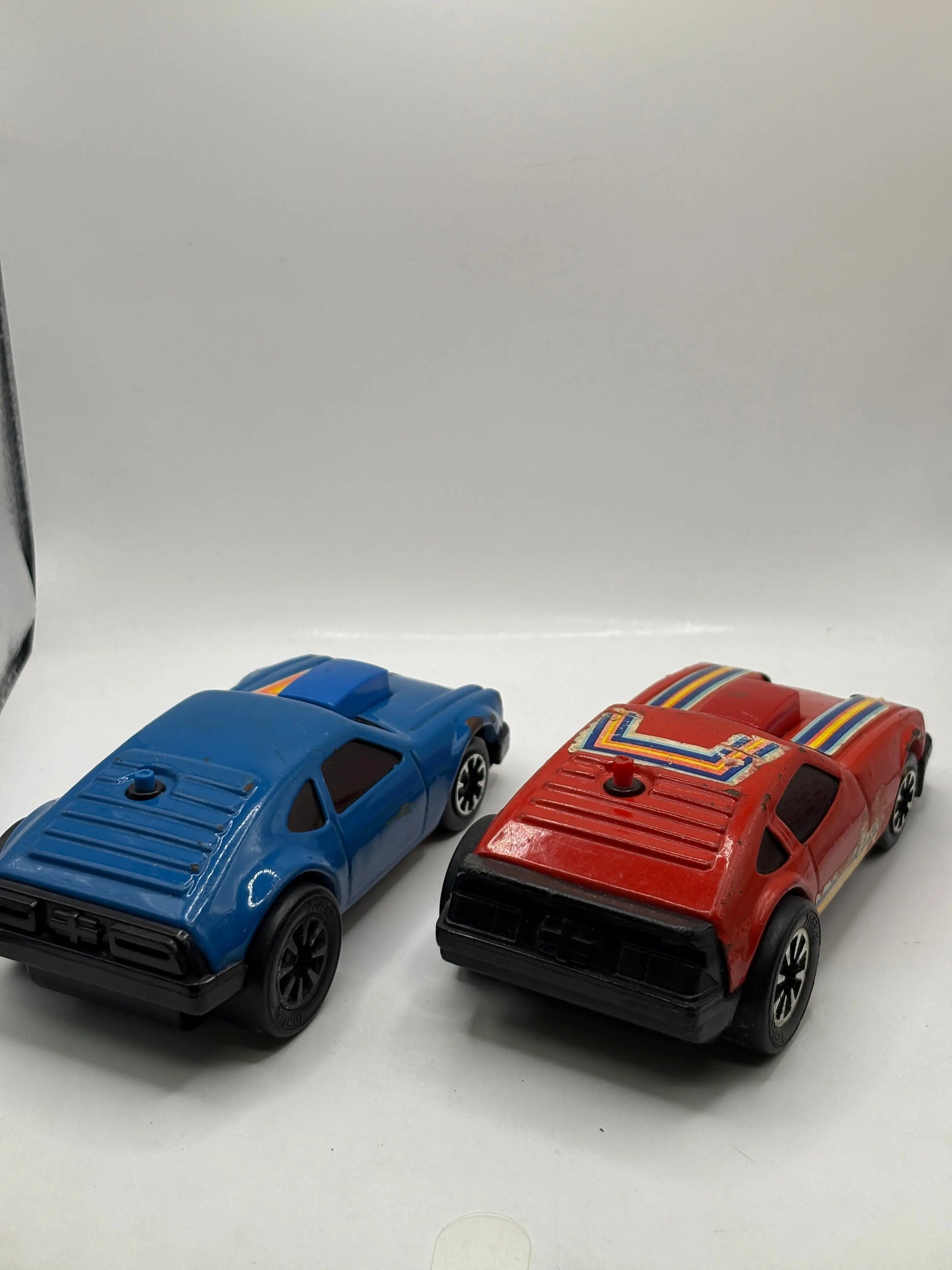 Vintage Push Race Tonka Action Toy Car Loose Red and Blue FRENLY BRICKS - Open 7 Days