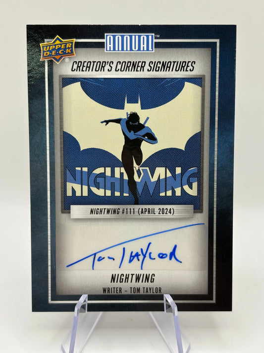 2023-24 Upper Deck DC Annual Creator’s Corner Nightwing Tom Taylor Auto FRENLY BRICKS - Open 7 Days