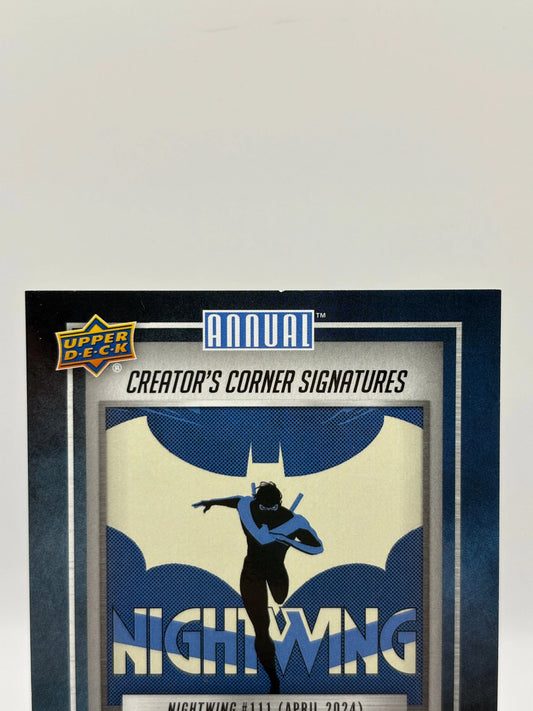 2023-24 Upper Deck DC Annual Creator’s Corner Nightwing Tom Taylor Auto FRENLY BRICKS - Open 7 Days