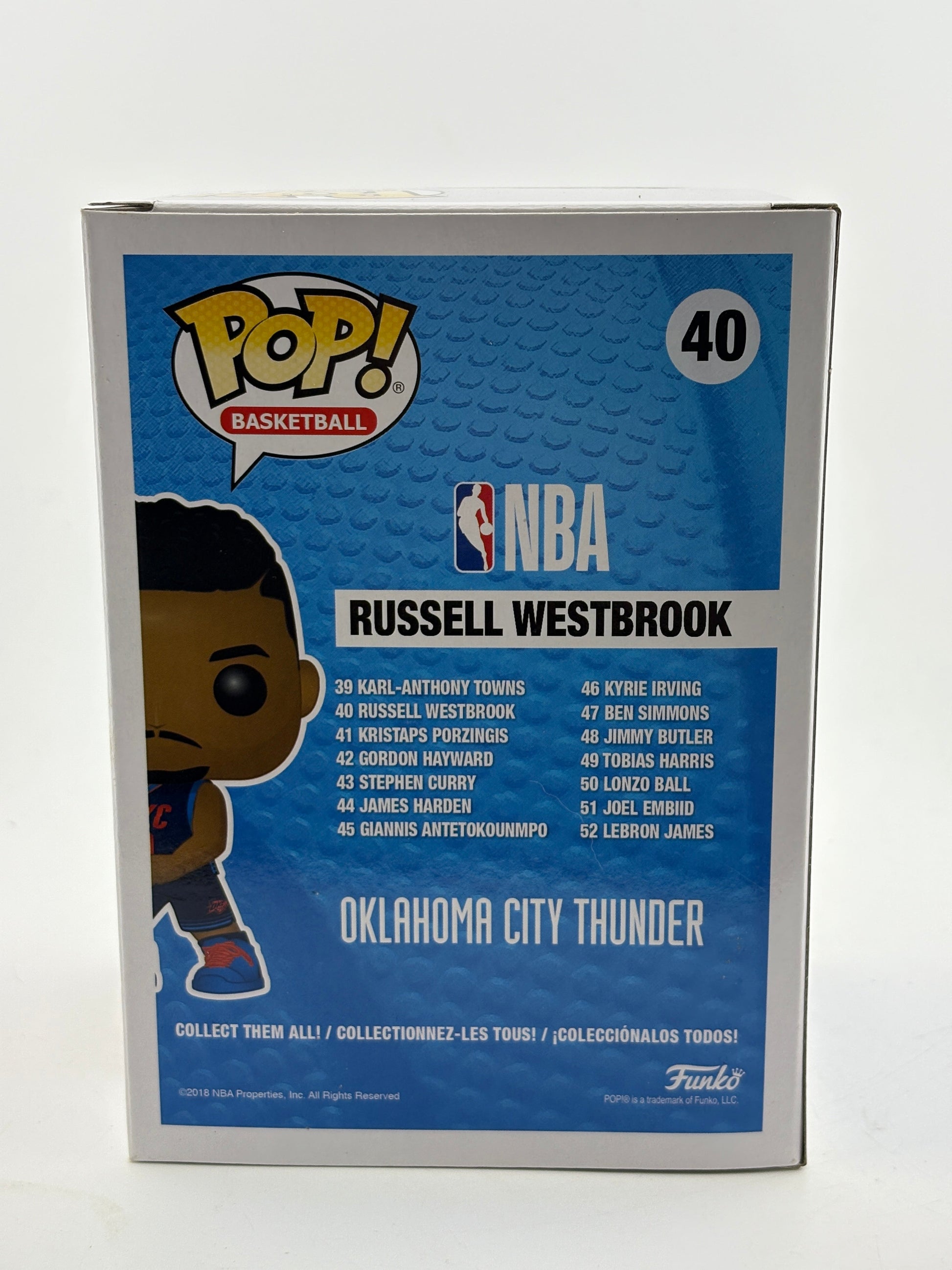 Funko POP! Basketball OKC Thunder #40 Russell Westbrook Vinyl Figure FRENLY BRICKS - Open 7 Days