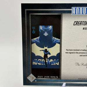 2023-24 Upper Deck DC Annual Creator’s Corner Nightwing Tom Taylor Auto FRENLY BRICKS - Open 7 Days