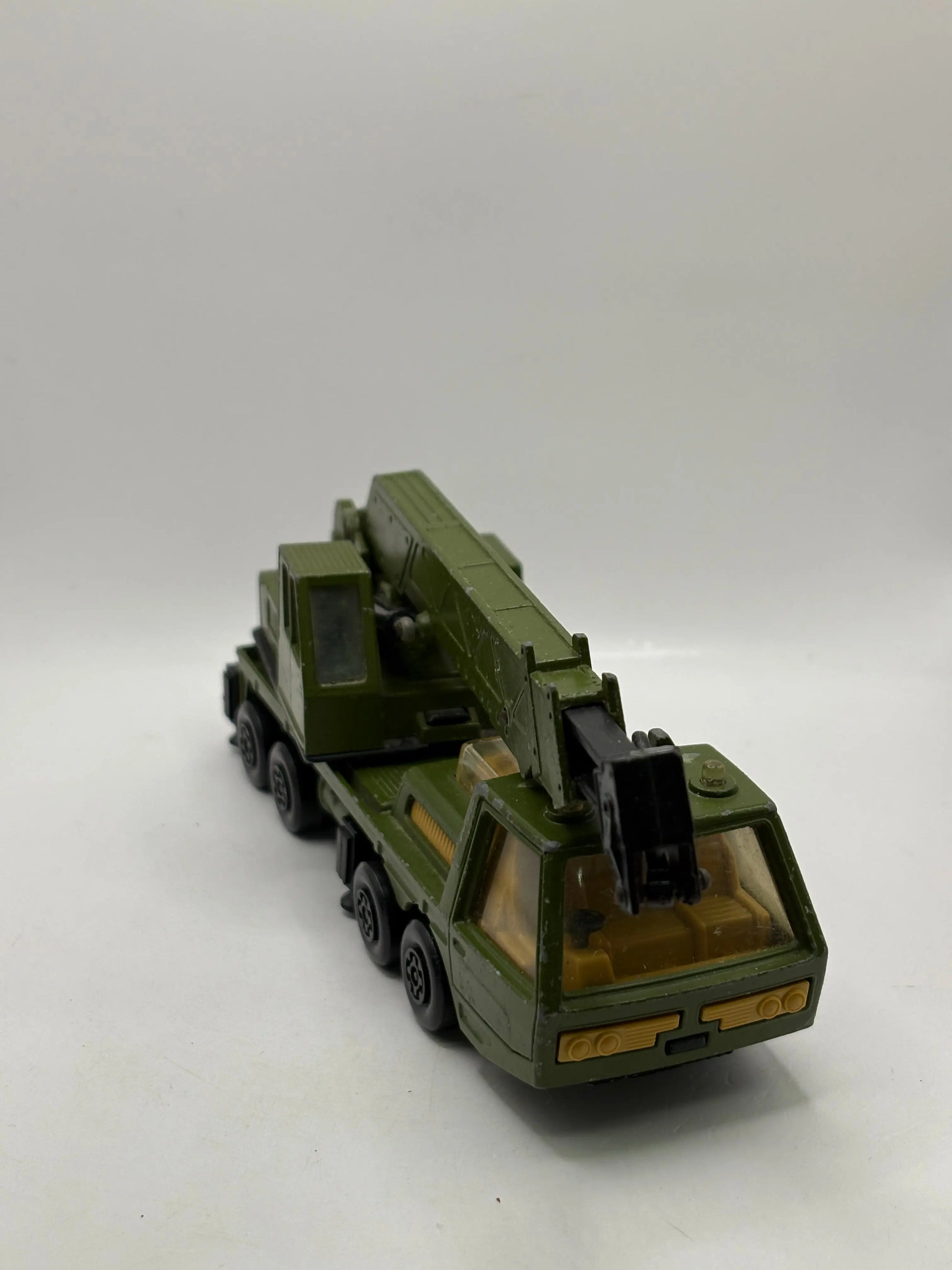 Vintage Matchbox Super Kings K-12 K-113 Military Green "Hercules" Mobile Crane FRENLY BRICKS - Open 7 Days
