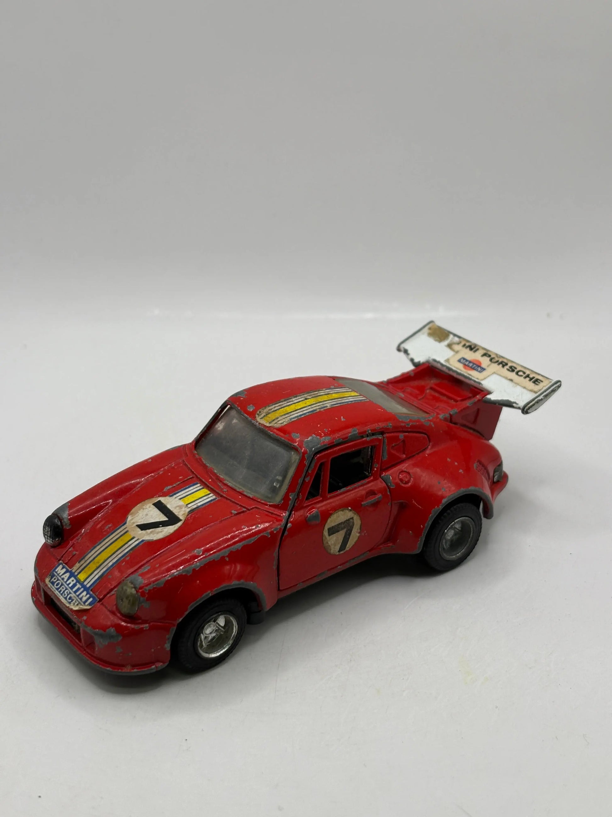 Vintage Porsche Turbo 1:37 Model Made In Hong Kong Martini Porsche Nr7 Red FRENLY BRICKS - Open 7 Days