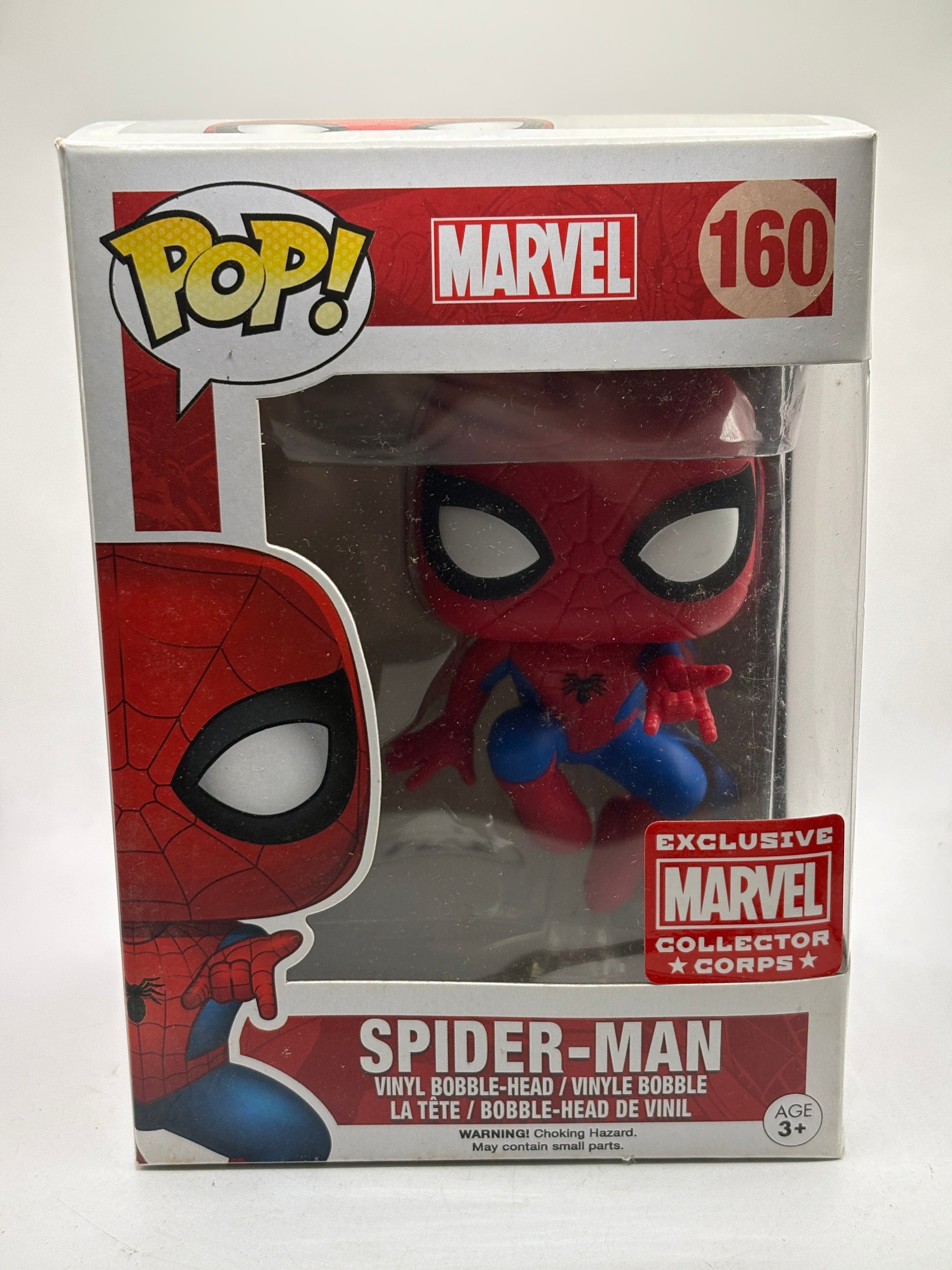 Funko POP! Marvel #160 Spider-Man Exclusive Collector Corps Vinyl Bobble-Head