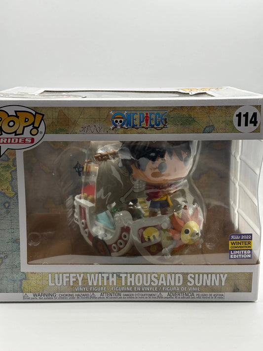 Funko POP! Rides One Piece #114 Luffy with Thousand Sunny 2022 Winter FRENLY BRICKS - Open 7 Days