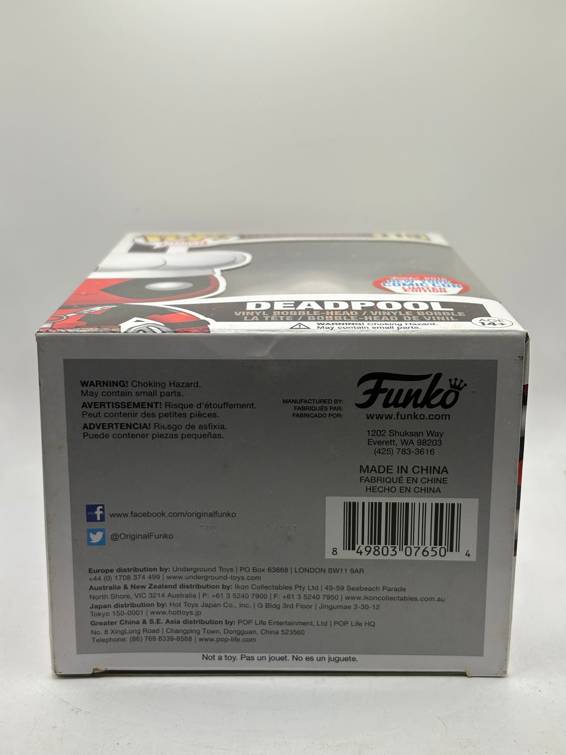 Funko POP! Marvel Deadpool #115 Deadpool 2016 NYCC Vinyl Bobble-Head