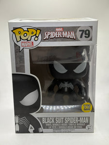 Funko POP! Marvel Spider-man #79 Black Suit Spider-Man Glow Vinyl Bobblehead (1)