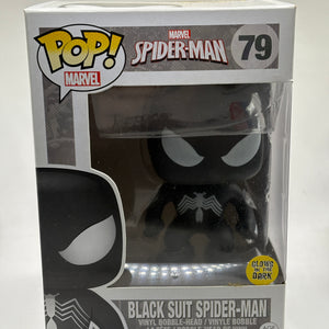 Funko POP! Marvel Spider-man #79 Black Suit Spider-Man Glow Vinyl Bobblehead (1)