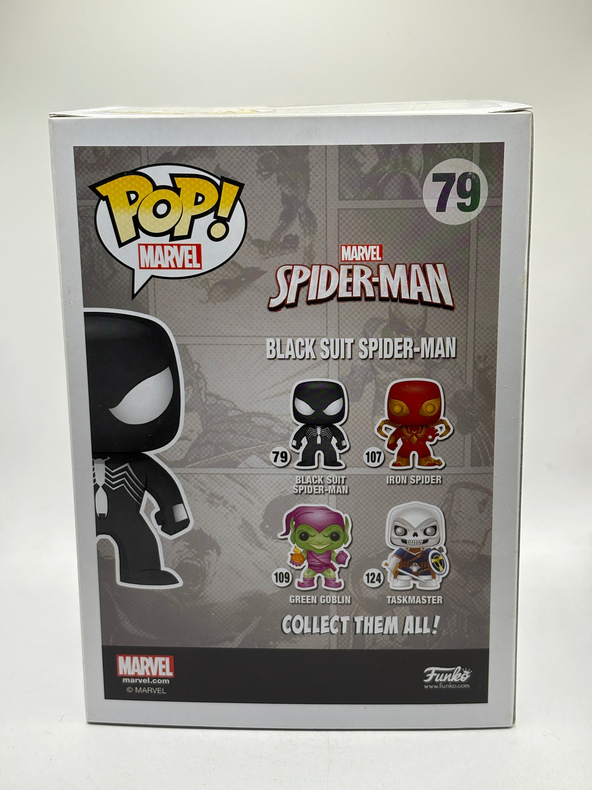 Funko POP! Marvel Spider-man #79 Black Suit Spider-Man Glow Vinyl Bobblehead (1)