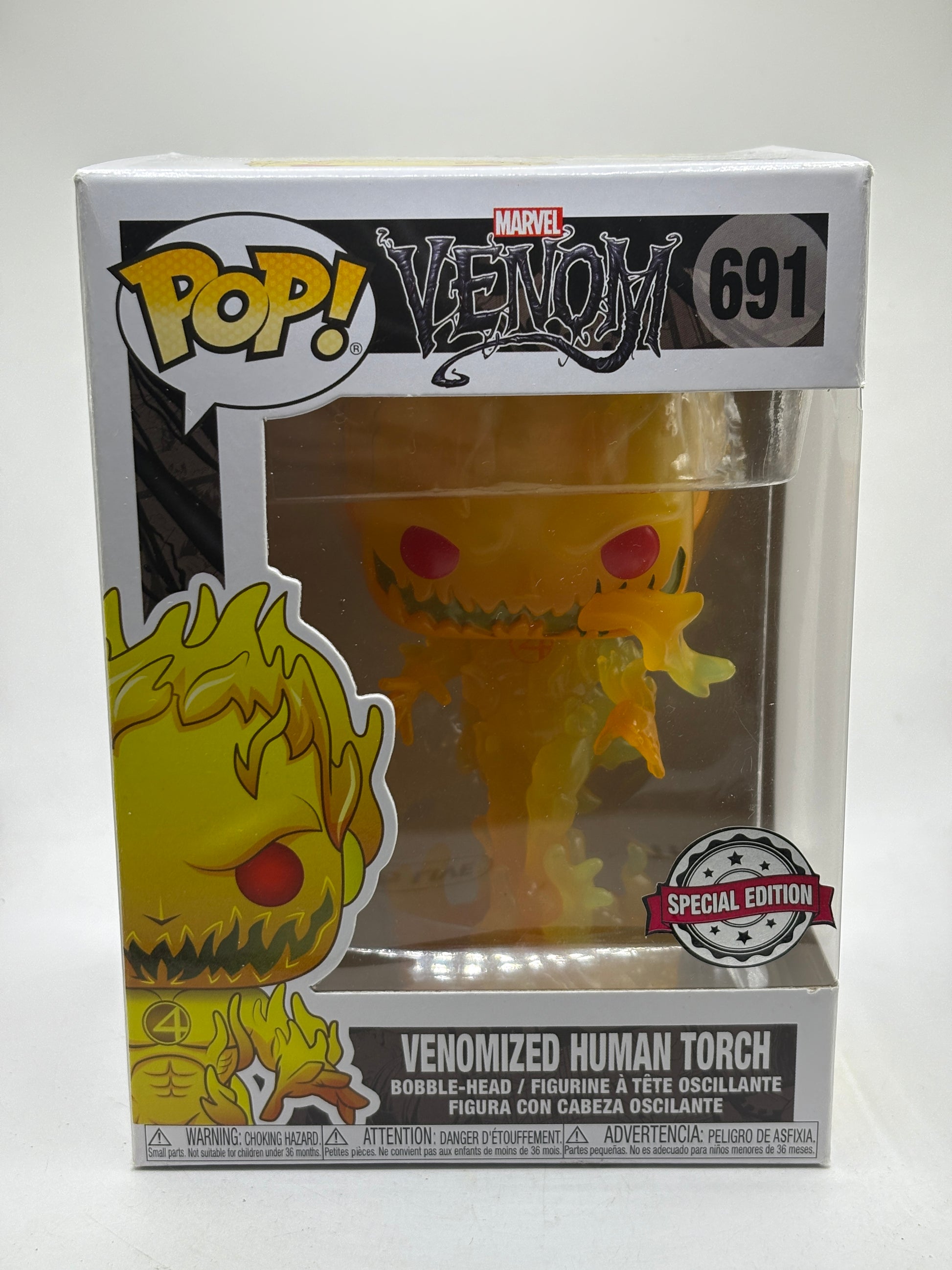 Funko POP! Marvel Venom #691 Venomized Human Torch Special Edition
