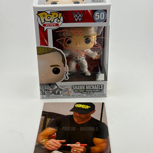 Funko POP! WWE #50 Shawn Michaels Vinyl Figure Signed With Photo COa FRENLY BRICKS - Open 7 Days