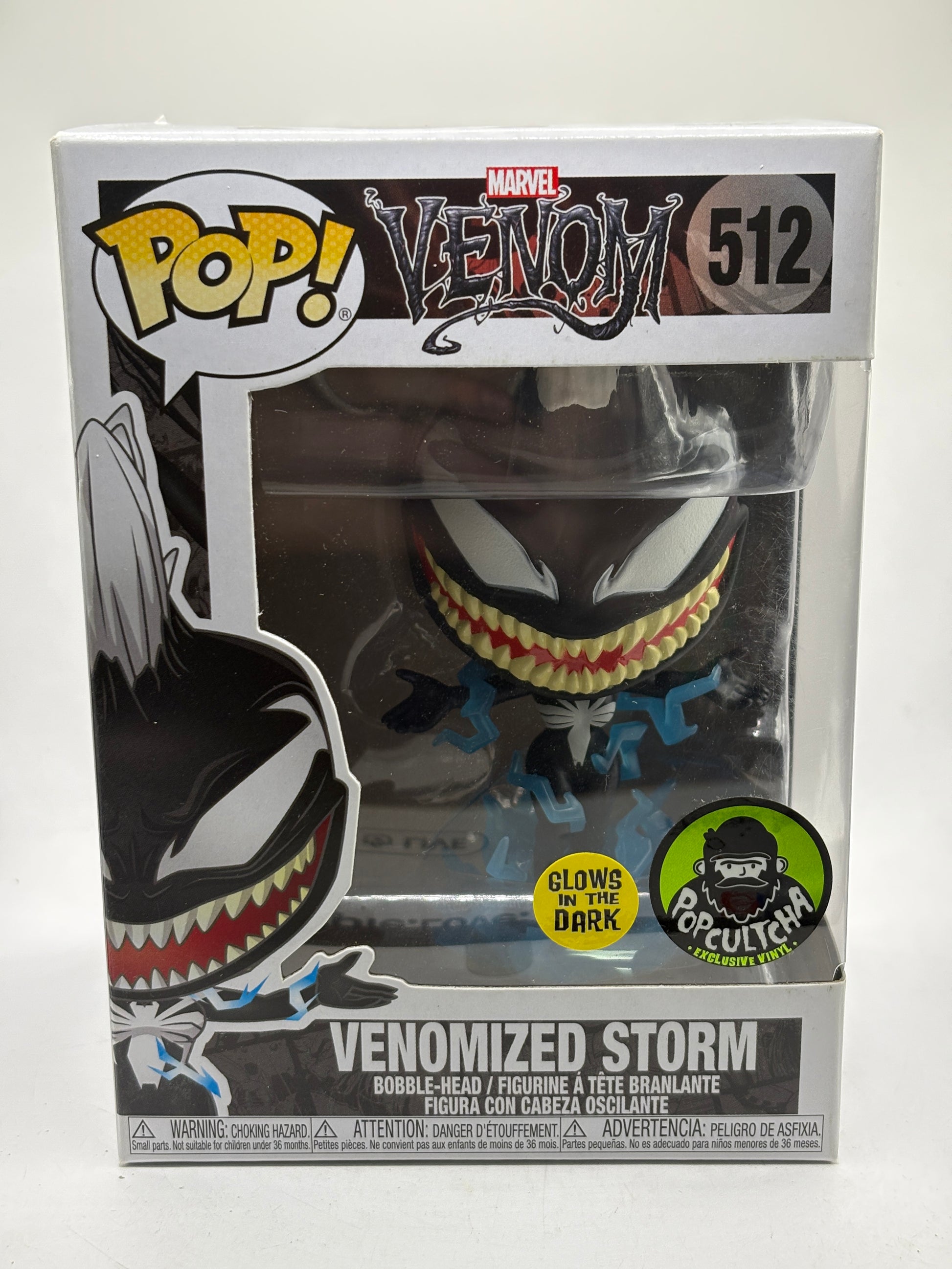 Funko POP! Marvel Venom #512 Venomized Storm Glow Popcultcha Exclusive
