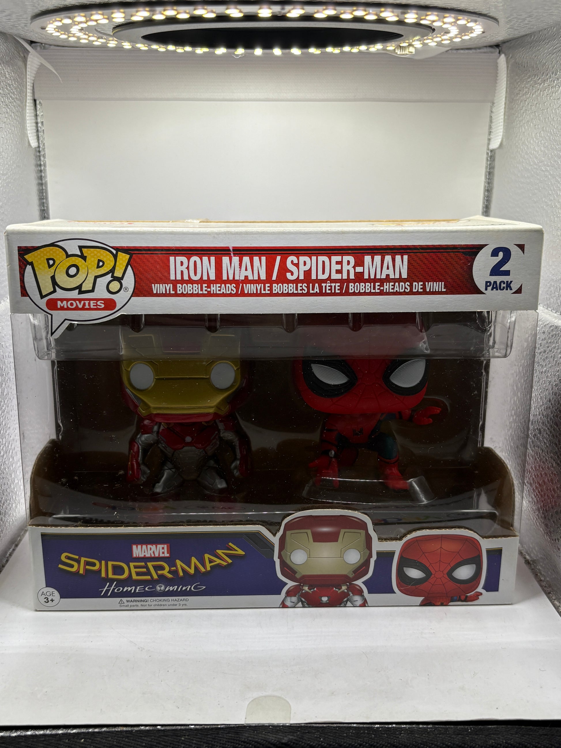 Funko POP! Movies Spider-Man Homecoming 2 Pack Iron Man / Spider-Man