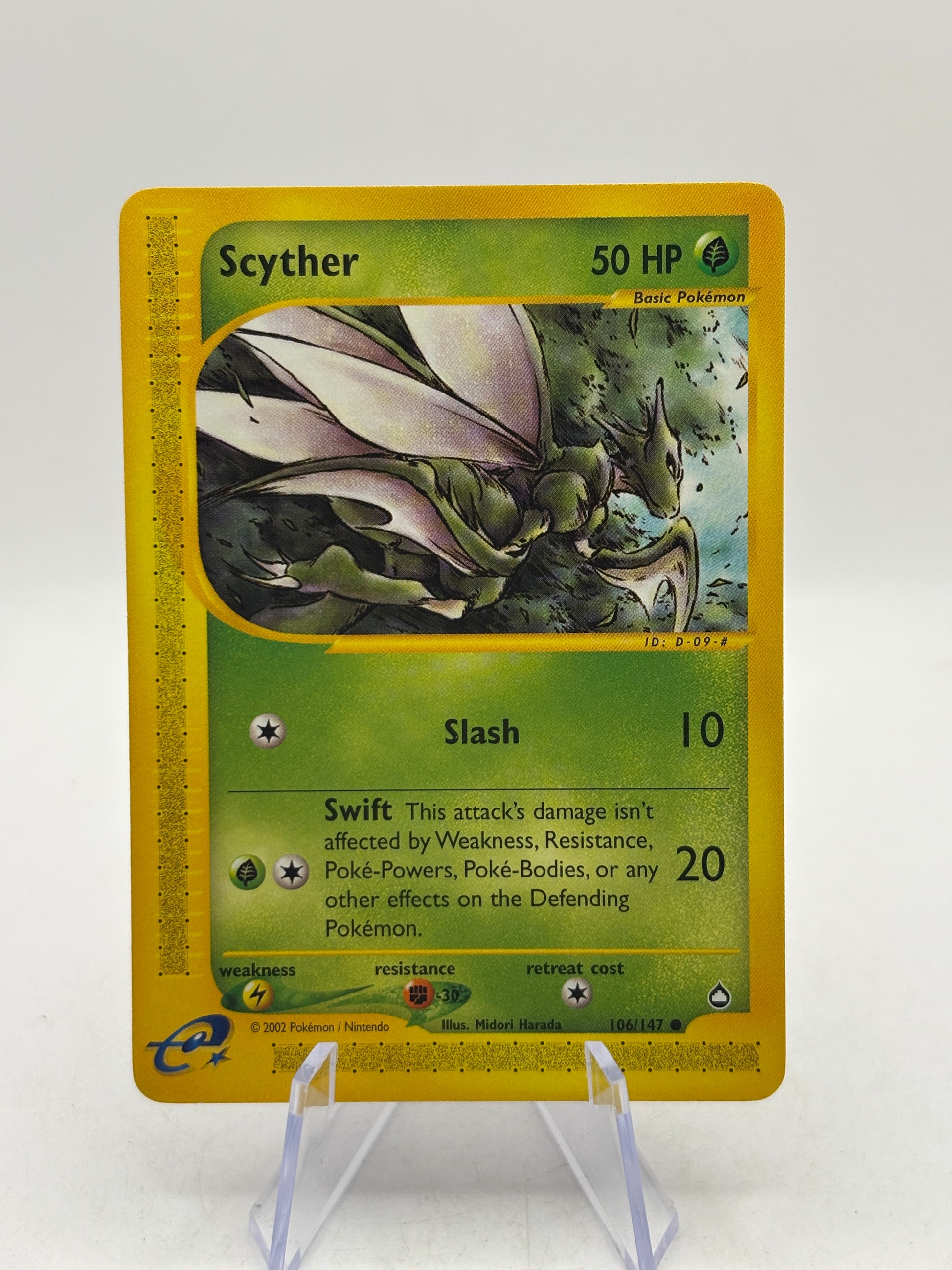 Pokemon TCG Aquapolis E Series - Scyther 106/147 Common LP 2002