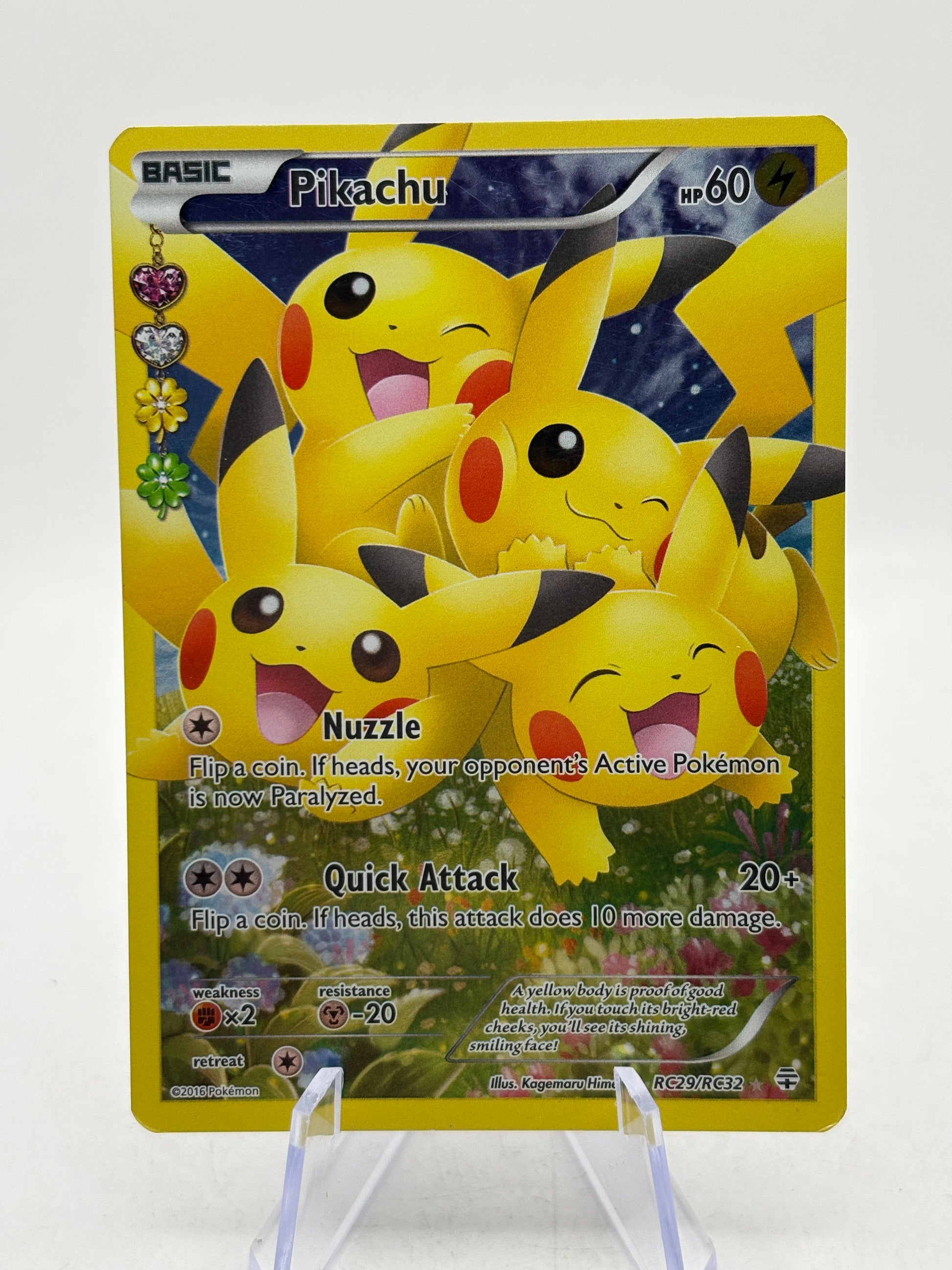 Pokemon TCG Generations - Pikachu RC29/RC32 Full Art Radiant Collection LP