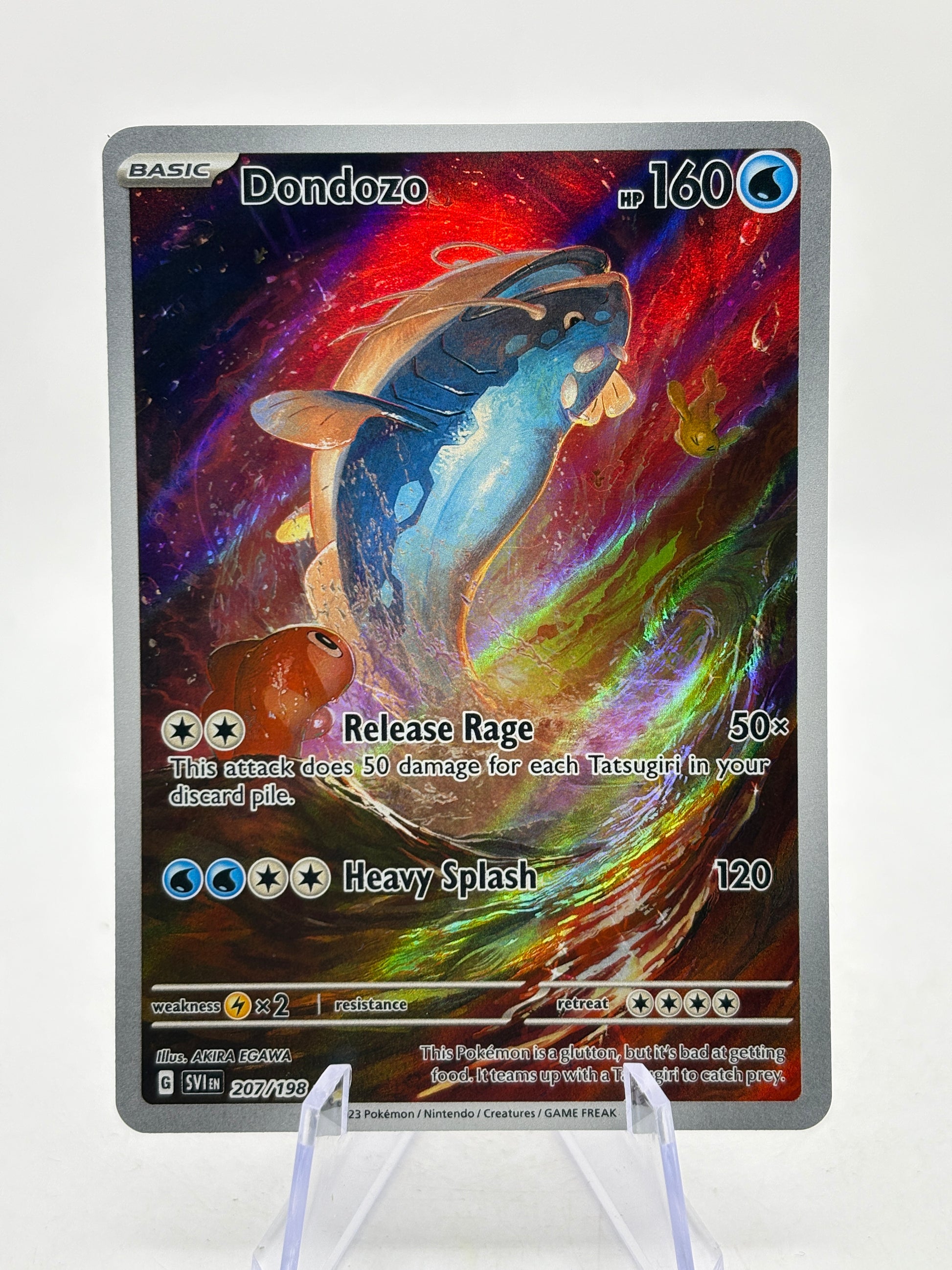 Pokemon TCG Scarlet Violet Base - Dondozo 207/198 Illustration Rare LP