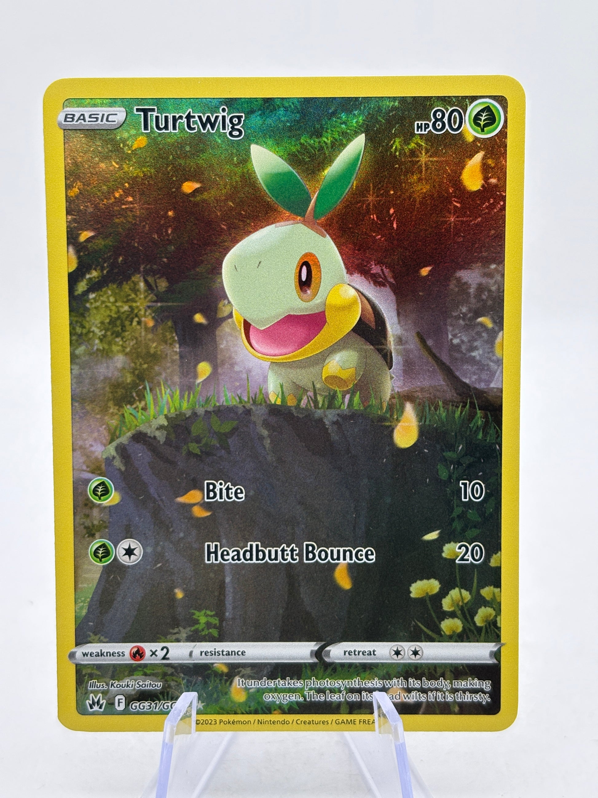 Pokemon TCG Crown Zenith - Turtwig GG31/GG70 Full Art Galarian Galary NM