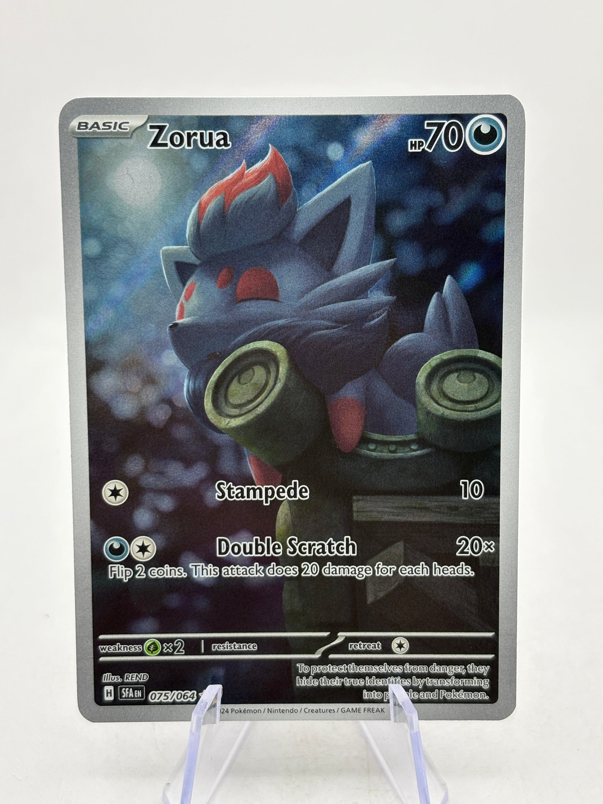 Pokemon TCG Shrouded Fable - Zorua 075/064 Illustration Rare NM