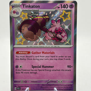 Pokemon TCG Paldean Fates - Tinkaton 167/091 Shiny NM