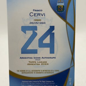 2024 Topps Lineage Argentina - Franco Cervi Autograph IA-FC
