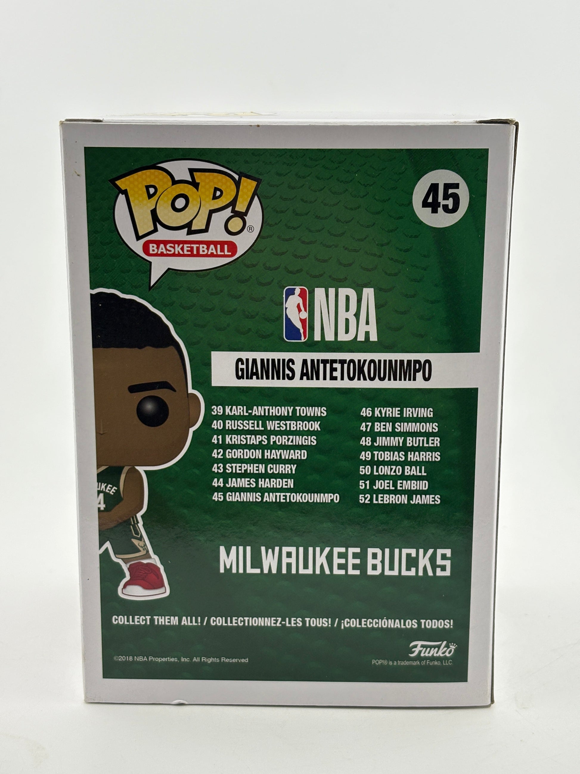 Funko POP! Basketball #45 Giannis Antetokounmpo Vinyl Figure FRENLY BRICKS - Open 7 Days
