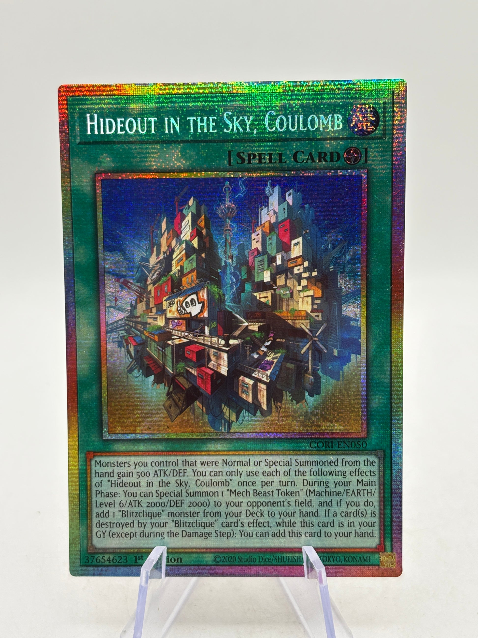 Yu-Gi-Oh! Hideout in the sky, Coulomb CORI-EN050 1st Edition Starlight Rare