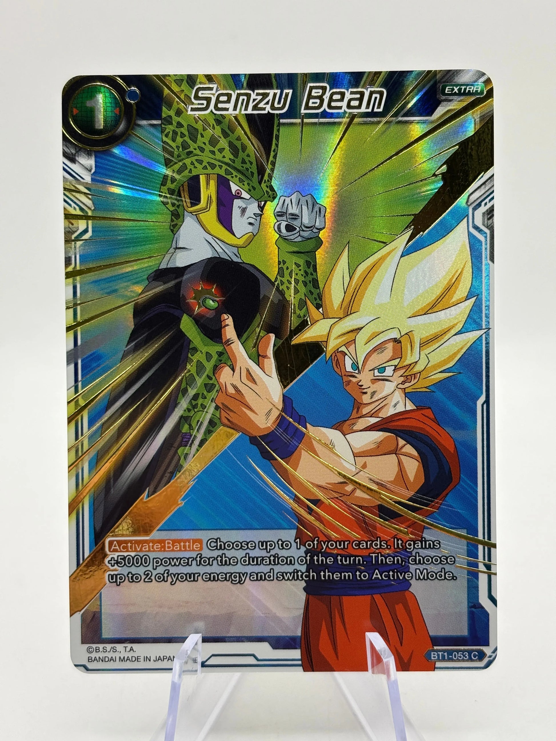 Dragon Ball Super Masters - Senzu Bean BT1-053 C Gold Stamped Alt Art FRENLY BRICKS - Open 7 Days