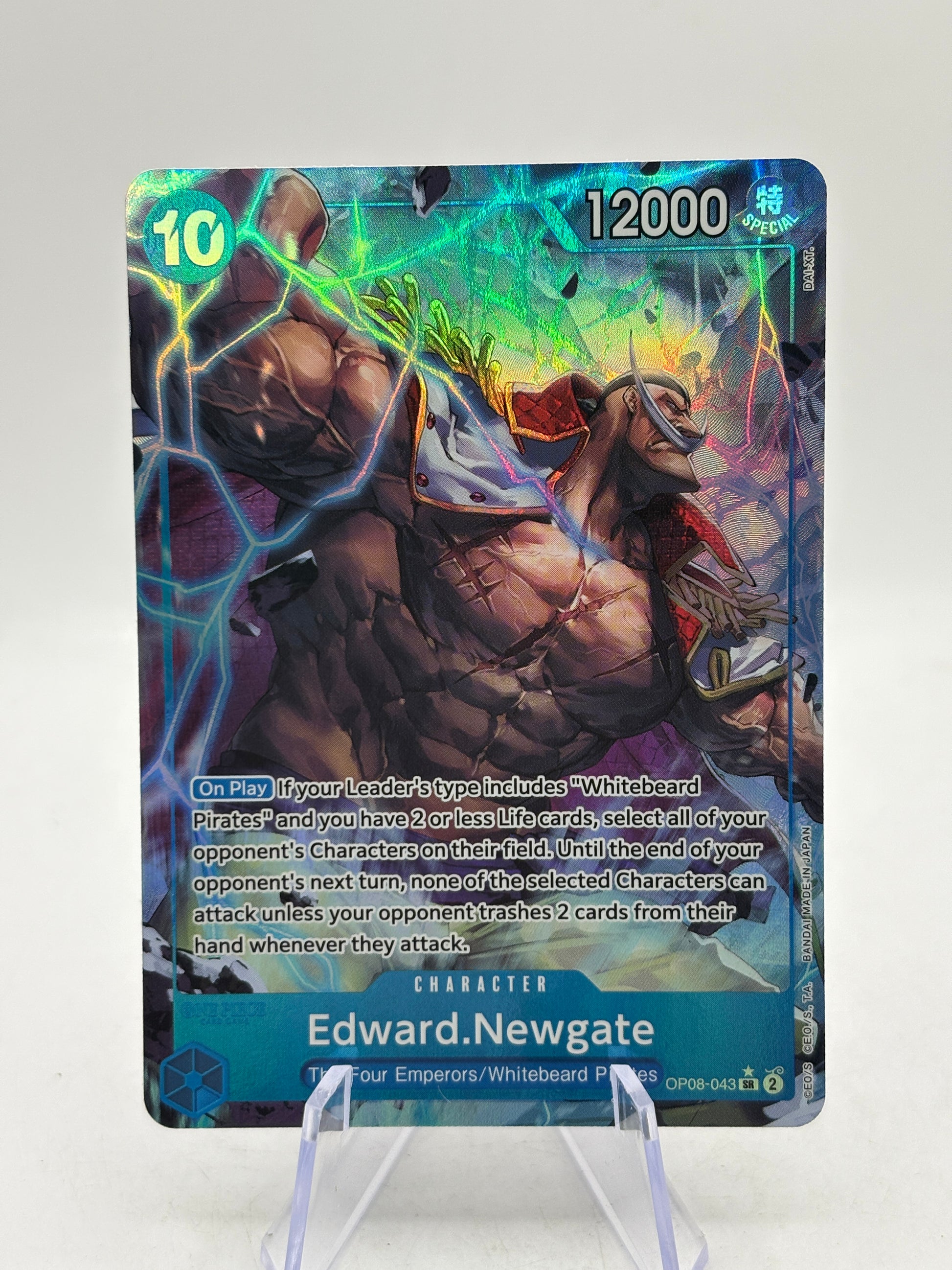 One Piece TCG EN - Edward.Newgate OP08-043 SR* Alt Art