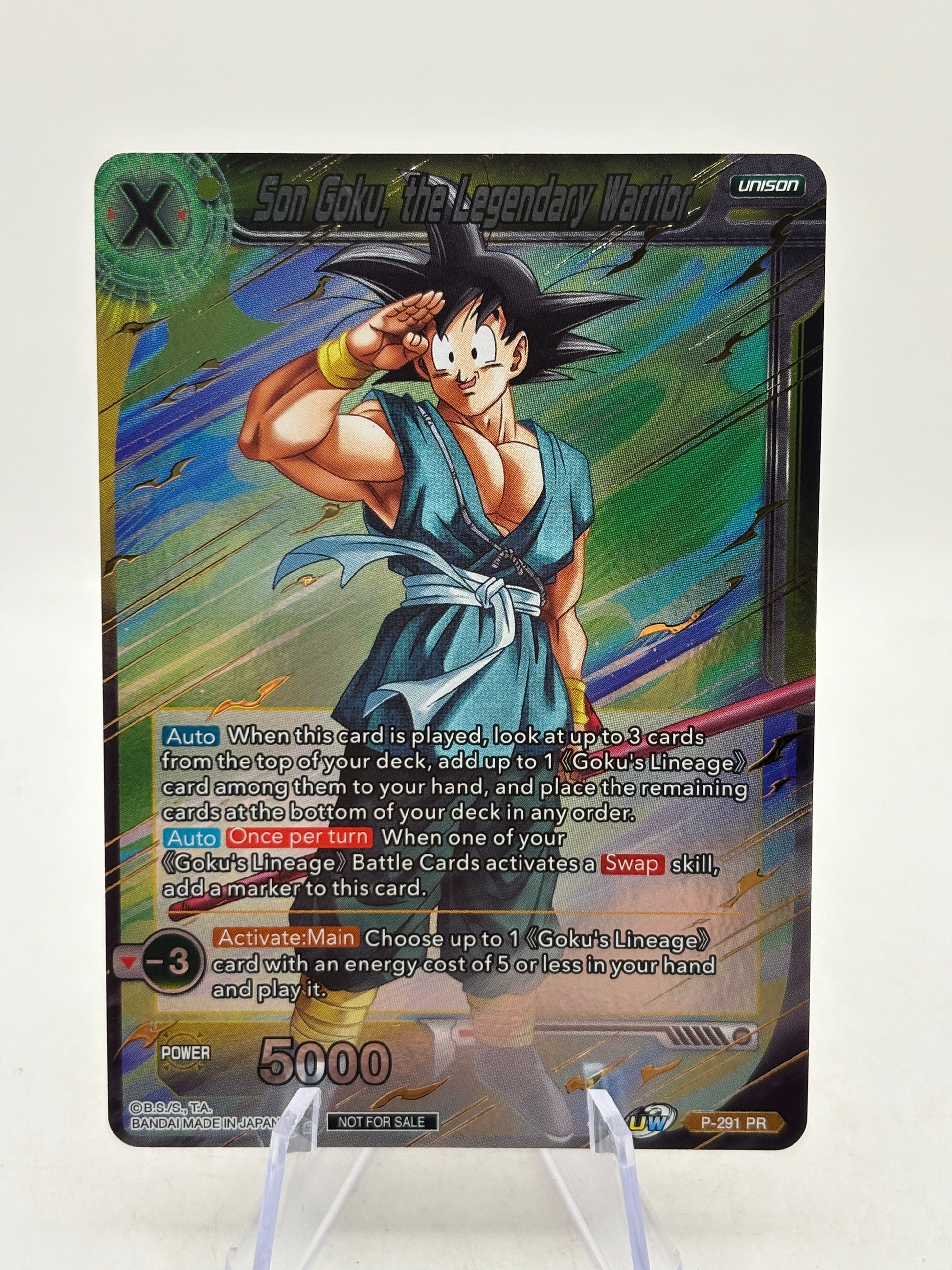 Dragon Ball Super Masters - Son Goku, The Legendary Warrior P-291 Promo