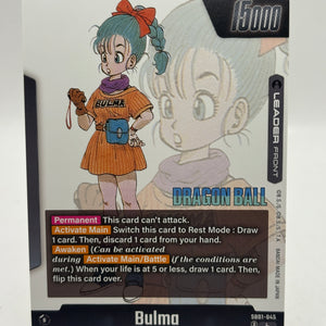 Dragon Ball Super Fusion World - Bulma SB01-045 Leader Manga (2)