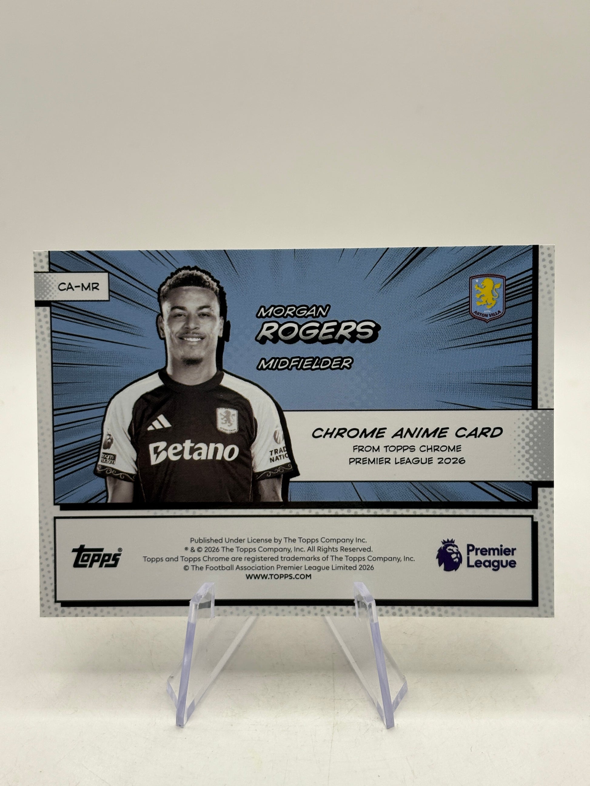 2025-26 Topps Chrome Premier League #CA-MR Morgan Rogers Chrome Anime Manga