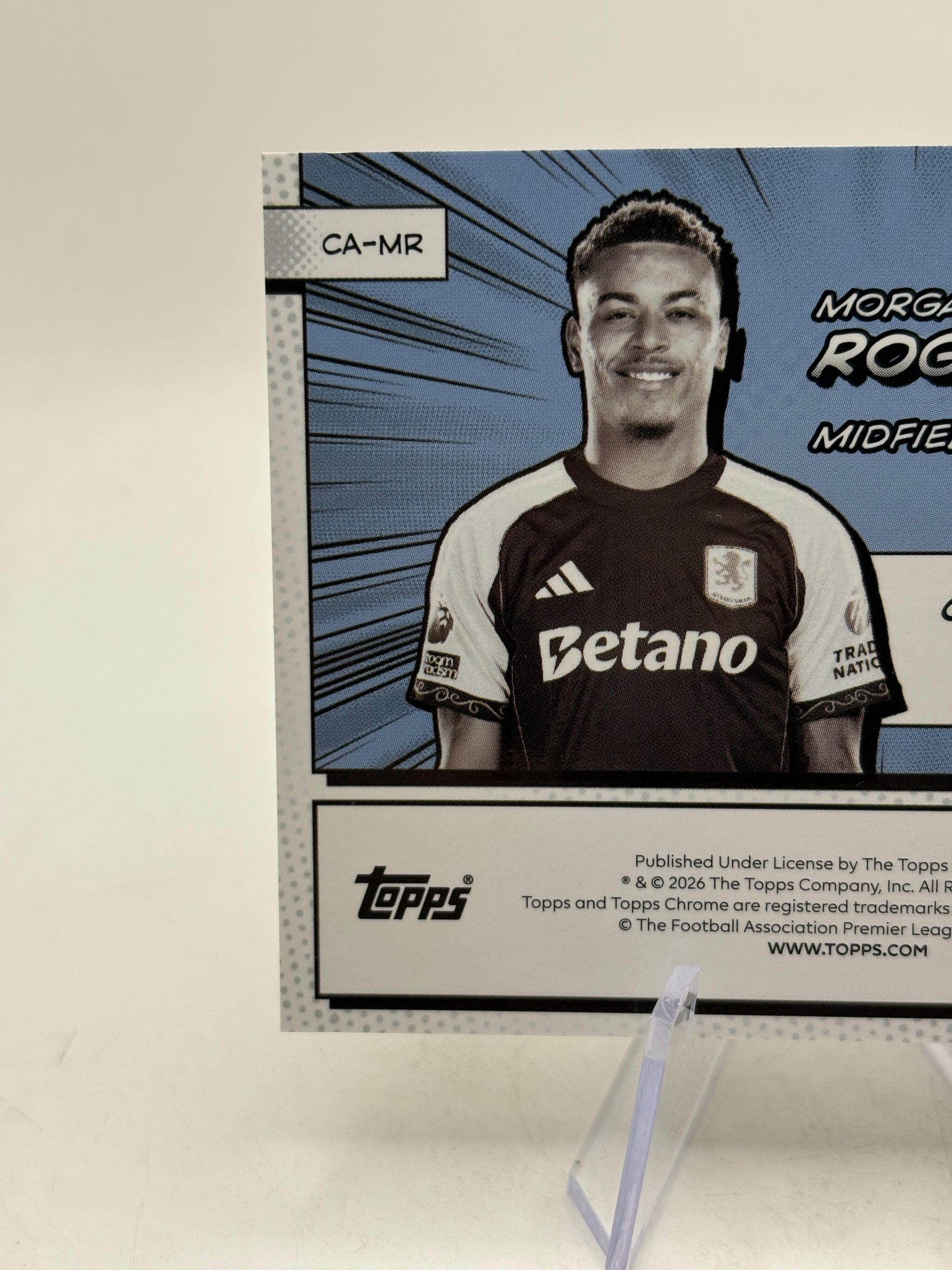 2025-26 Topps Chrome Premier League #CA-MR Morgan Rogers Chrome Anime Manga