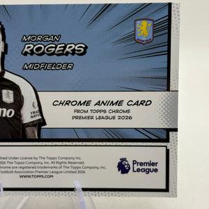 2025-26 Topps Chrome Premier League #CA-MR Morgan Rogers Chrome Anime Manga