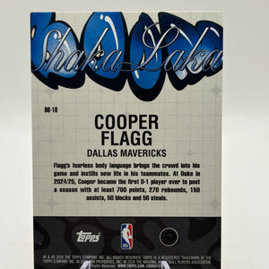 2025-26 Topps NBA Hoops - Cooper Flagg #BO-10 Shaka Laka Case Hit