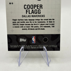 2025-26 Topps NBA Hoops - Cooper Flagg #BO-10 Shaka Laka Case Hit