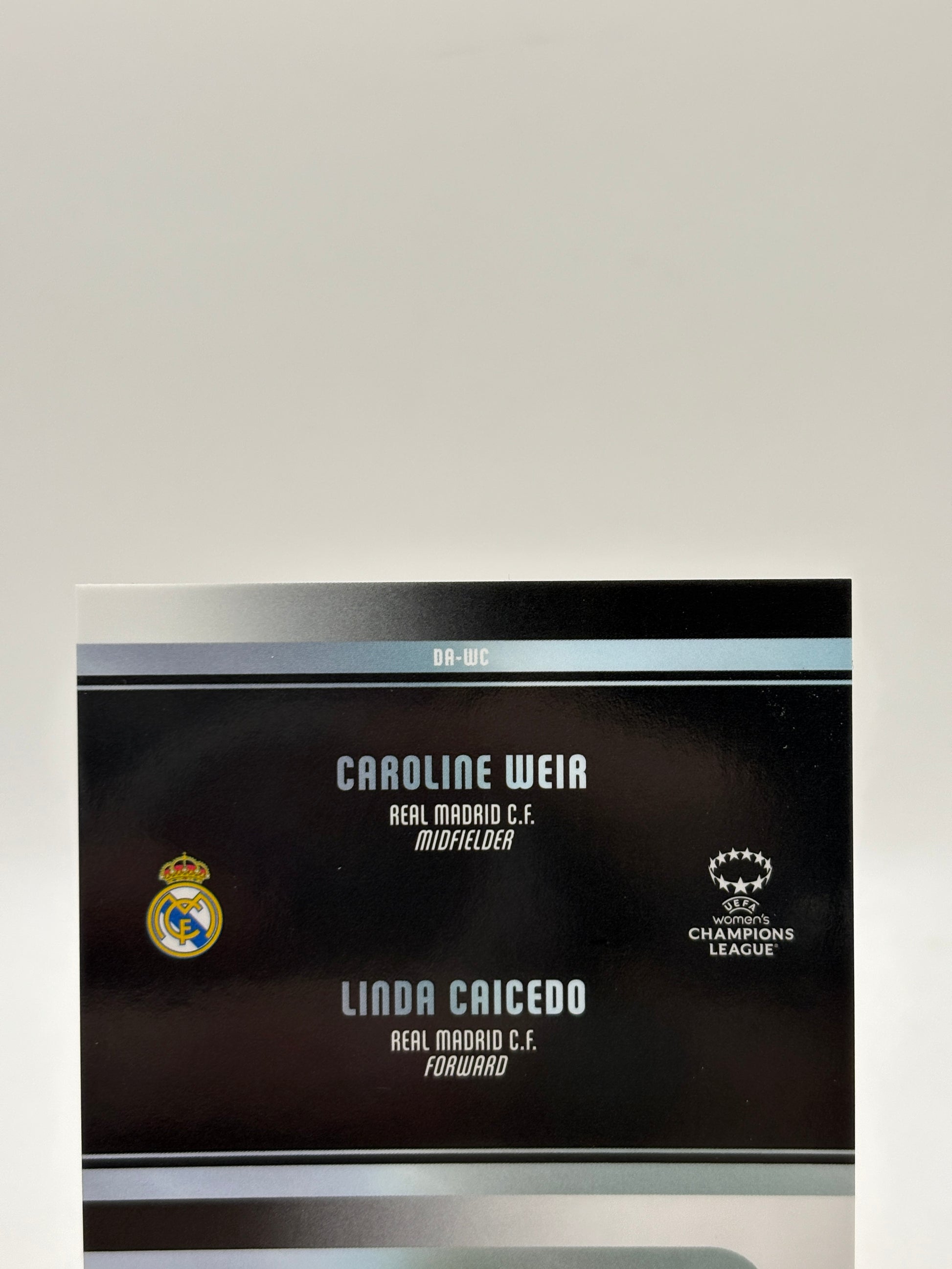 Topps Chrome 2025/26 UEFA Womens - DA-WC Caroline Weir Linda Caicedo Dual Auto /5