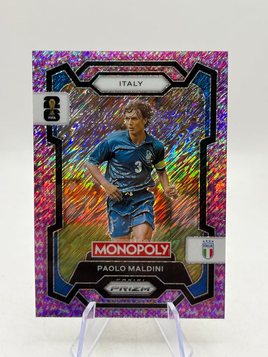 2026 Panini Monopoly Fifa World Cup 26 - #37 Paolo Maldini 5/5 Pink Shimmer