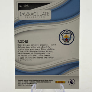 2023-24 Panini Immaculate Soccer - Rodri 18/60 #198 FRENLY BRICKS - Open 7 Days