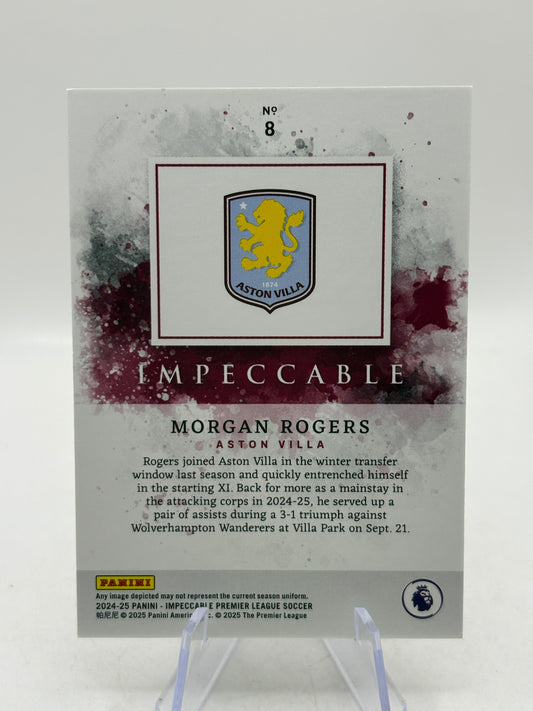 2024-25 Panini Impeccable Premier League Soccer - #8 Morgan Rogers /65