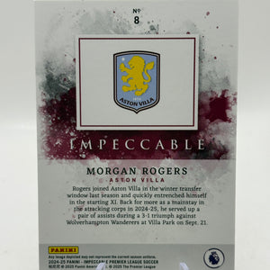 2024-25 Panini Impeccable Premier League Soccer - #8 Morgan Rogers /65