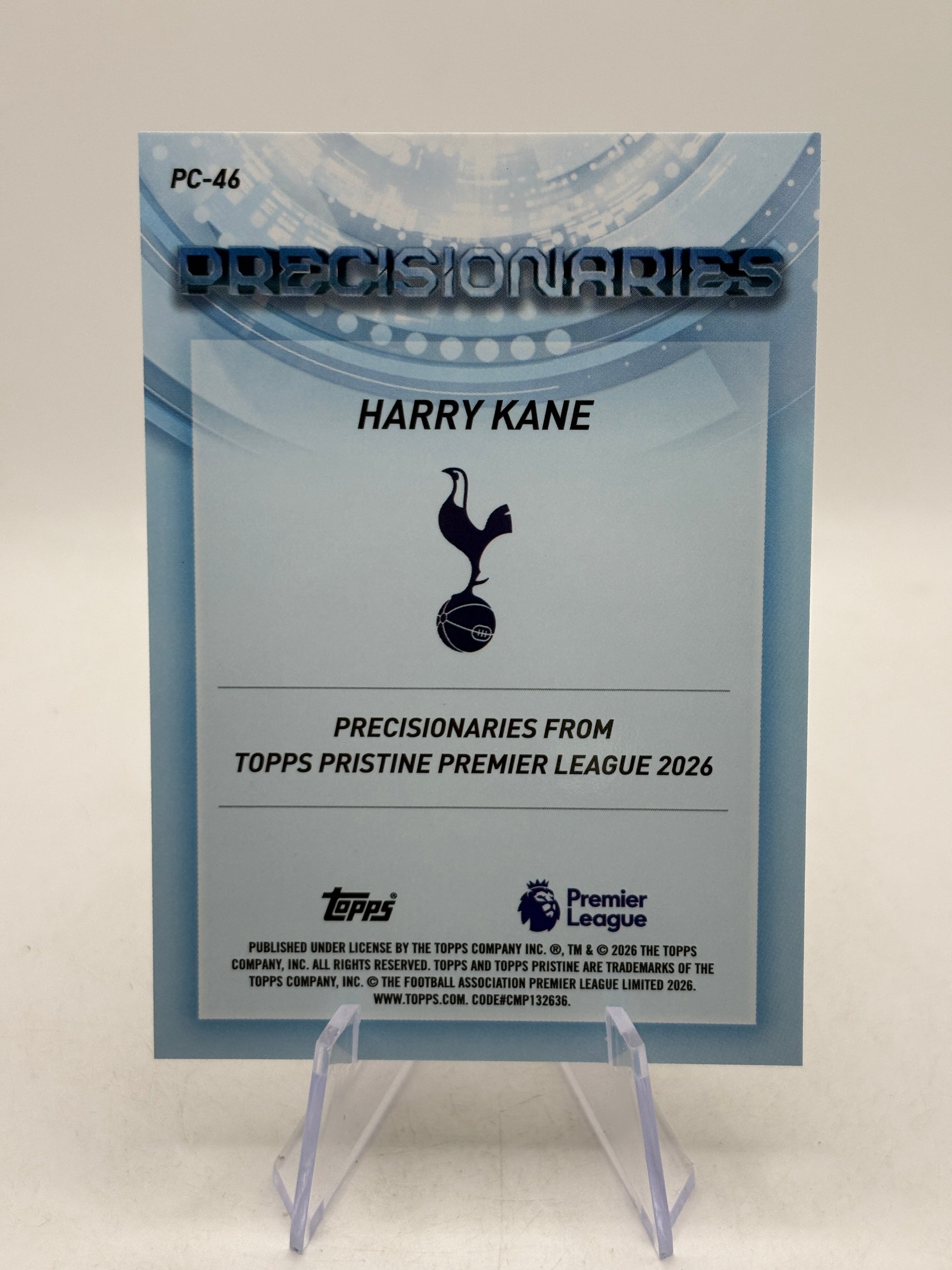 2026 Topps Pristine Premier League PC-46 Harry Kane Precisionaries