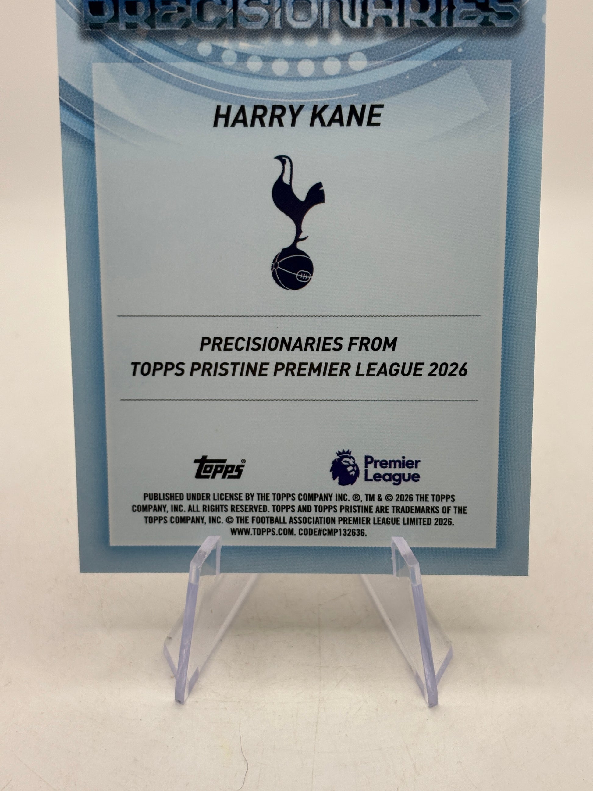 2026 Topps Pristine Premier League PC-46 Harry Kane Precisionaries