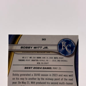 2024 Bowman's Best - Bobby Witt Jr. #30 Gold Refractor /50 FRENLY BRICKS - Open 7 Days