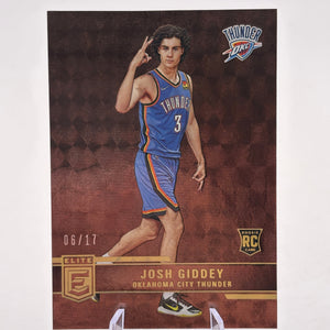 2021-22 Panini Donruss Elite - Josh Giddey #243 06/17 Rookie Card FRENLY BRICKS - Open 7 Days