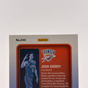 2021-22 Panini Donruss Elite - Josh Giddey #243 06/17 Rookie Card FRENLY BRICKS - Open 7 Days