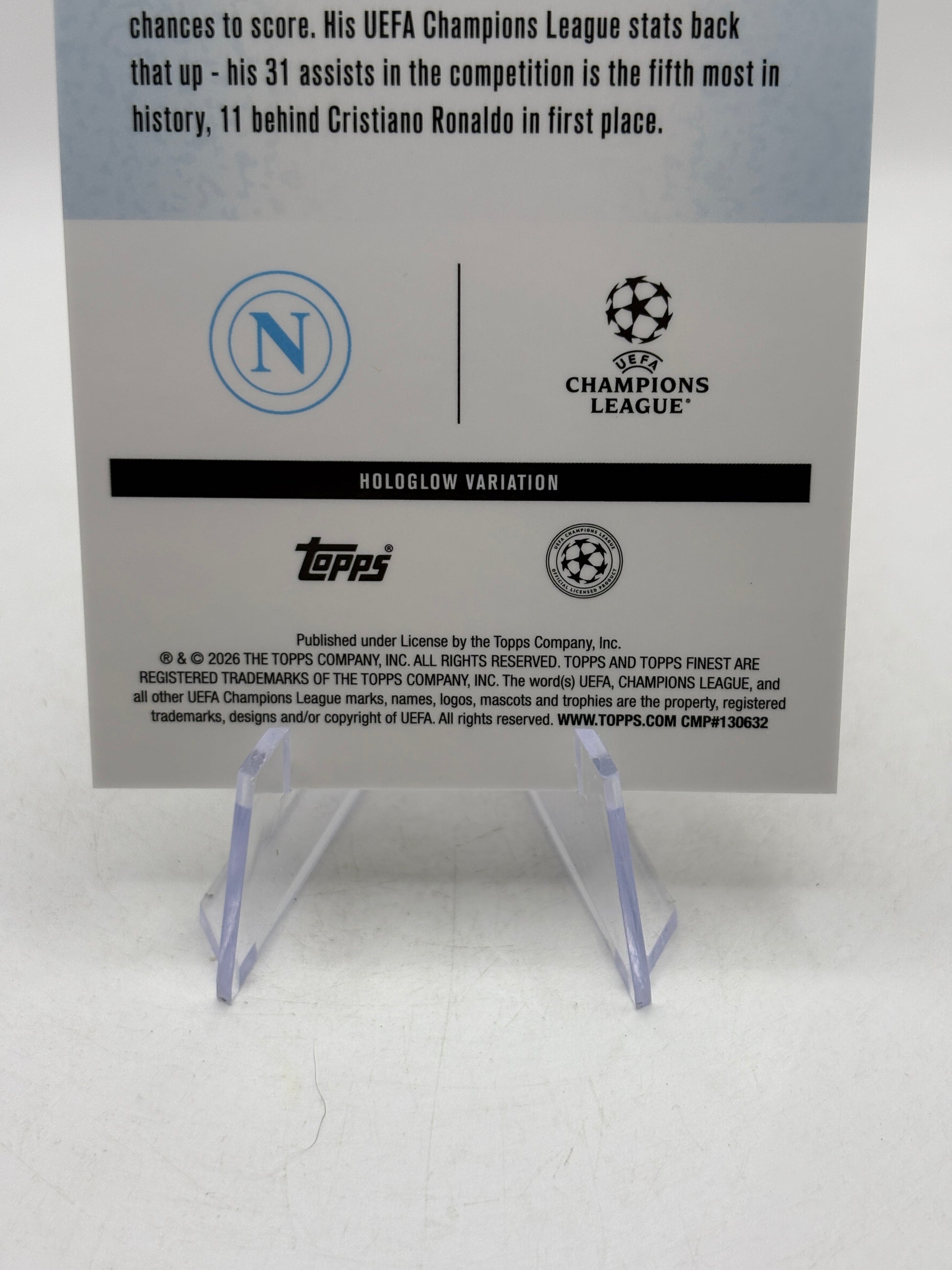 2025-26 Topps Finest UEFA - Kevin De Bruyne Hologlow SP 20/50