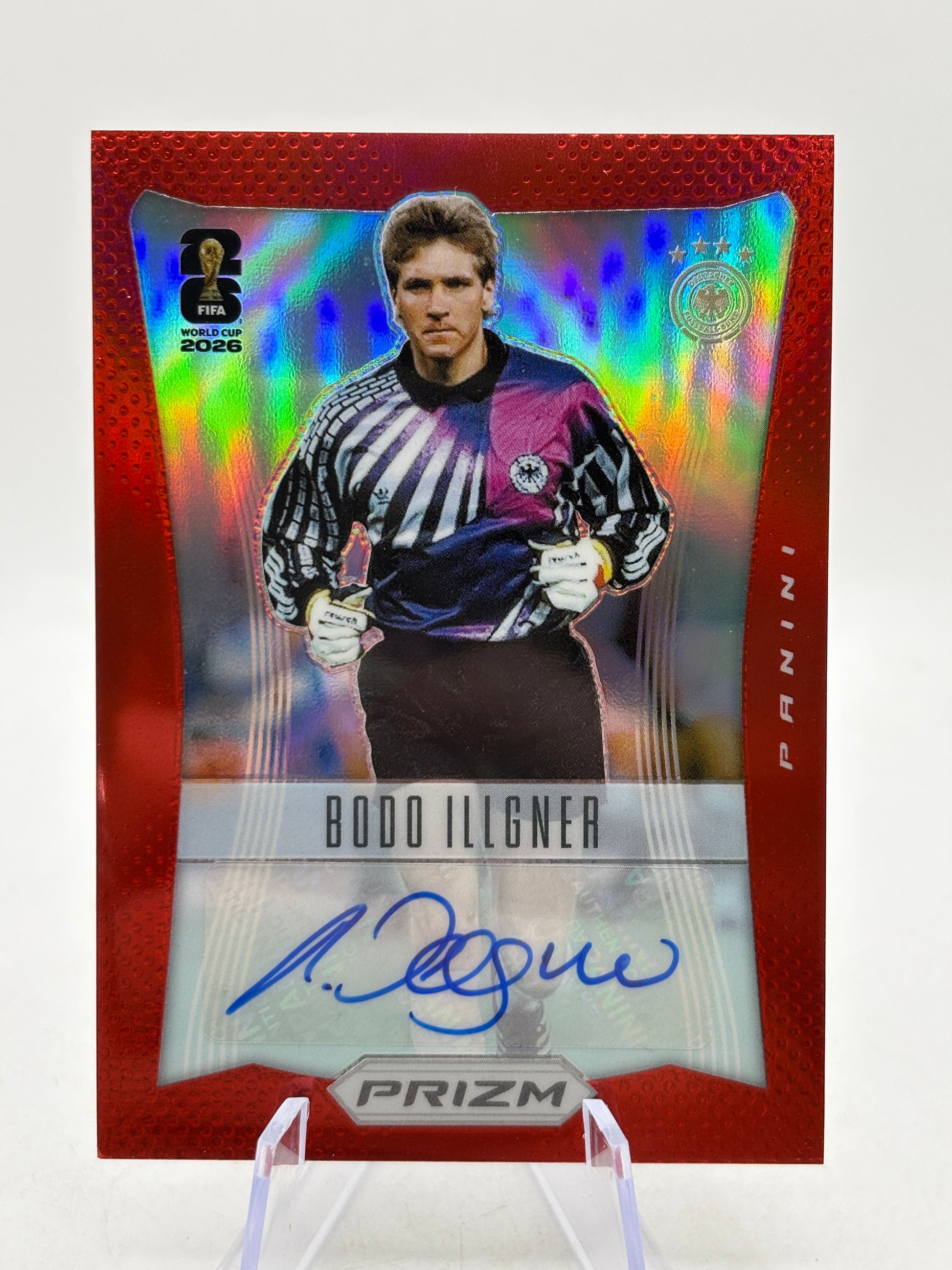 2026 Panini Fifa World Cup 2026 - #12-BI Bodo Illgner Auto Red 44/99