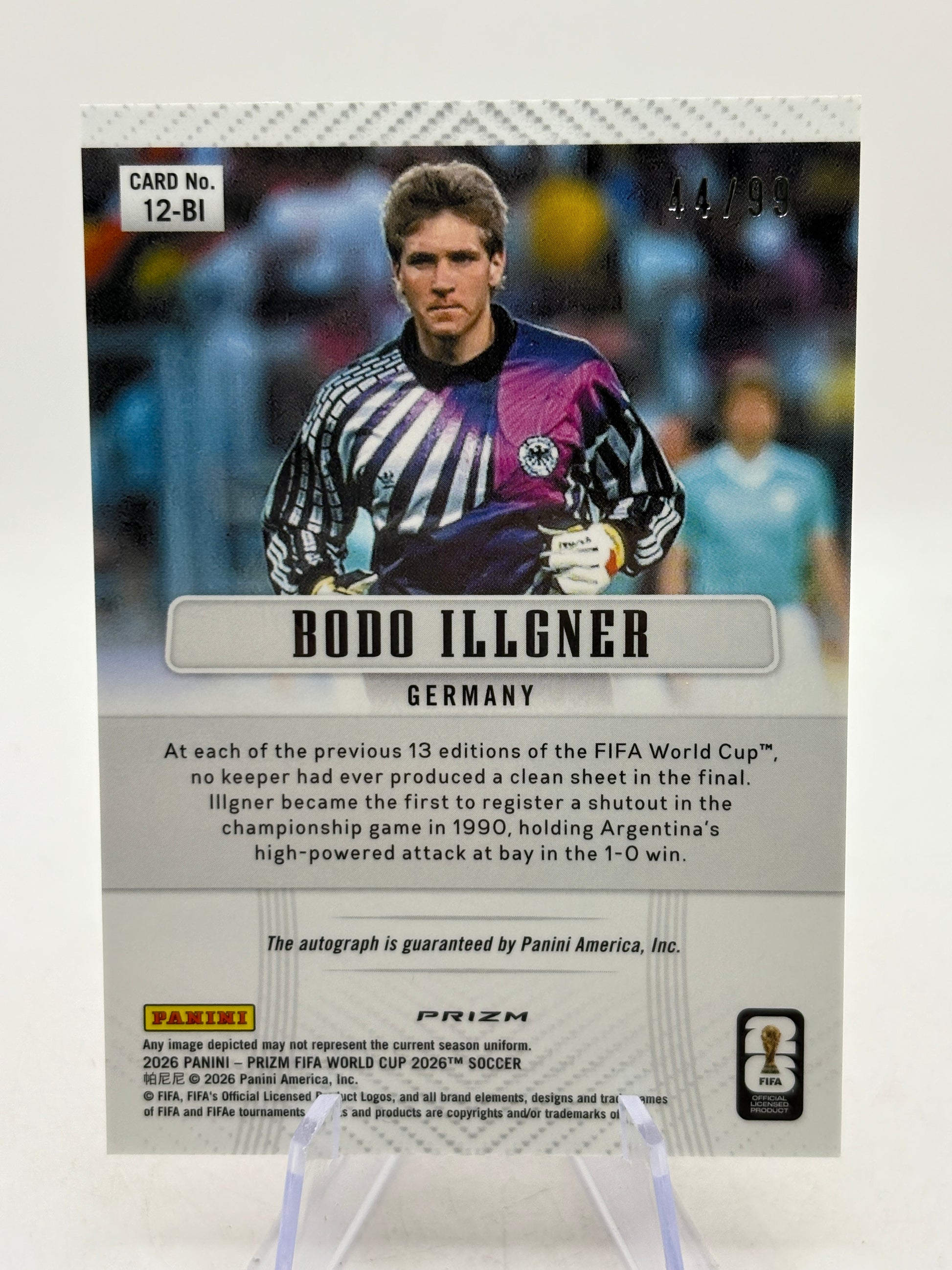2026 Panini Fifa World Cup 2026 - #12-BI Bodo Illgner Auto Red 44/99